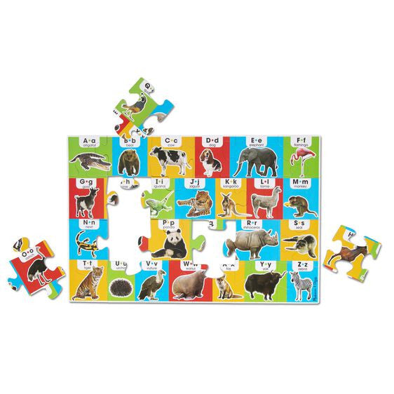 Melissa and Doug - Animal Alphabet Floor Puzzle - 24pc