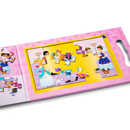 Melissa and Doug - Magnetic Take Along Jigsaw Puzzles - Princesses 2 x 15pc