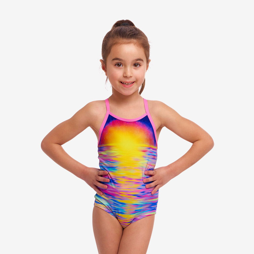 Funkita - Toddler Girls One Piece Swimmers - Darkinjung Sunset