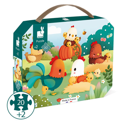 Janod - Farmyard Puzzle - 20pc