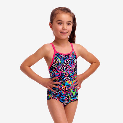 Funkita - Toddler Girl's One Piece Swimmers - Lolly Leopard