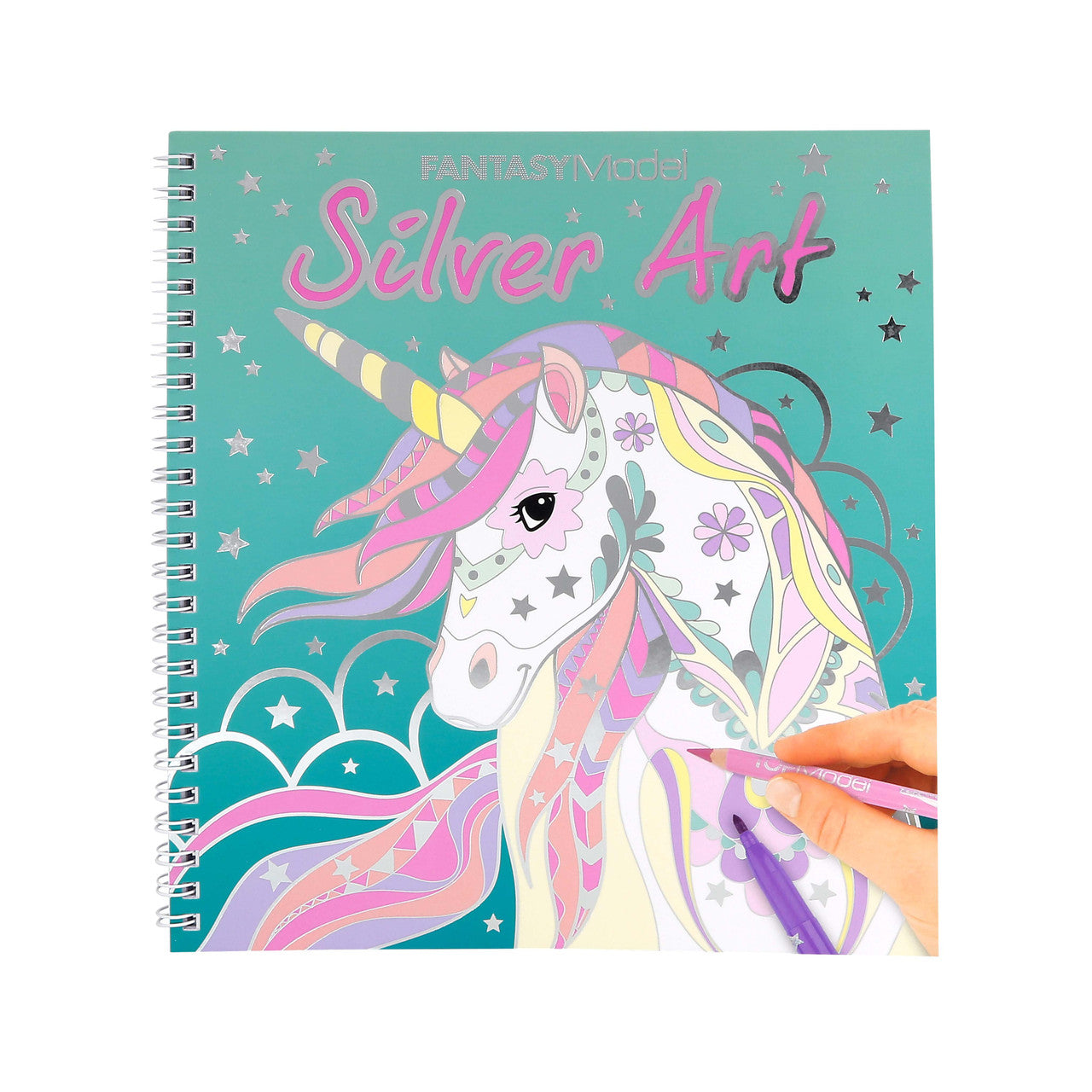 Fantasy Model - Silver Art Colouring Book