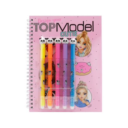 TOPModel - Design Your Top Model Cutie Colouring Book With Felt Pens