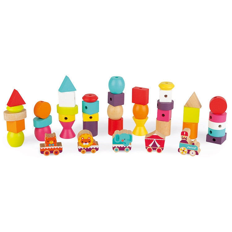 Janod- Stringable Circus Beads