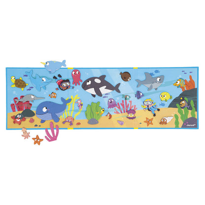 Janod - Seabed Magnetic Story Book - 30 Magnets
