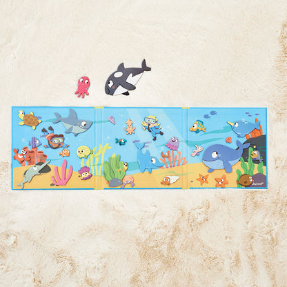 Janod - Seabed Magnetic Story Book - 30 Magnets