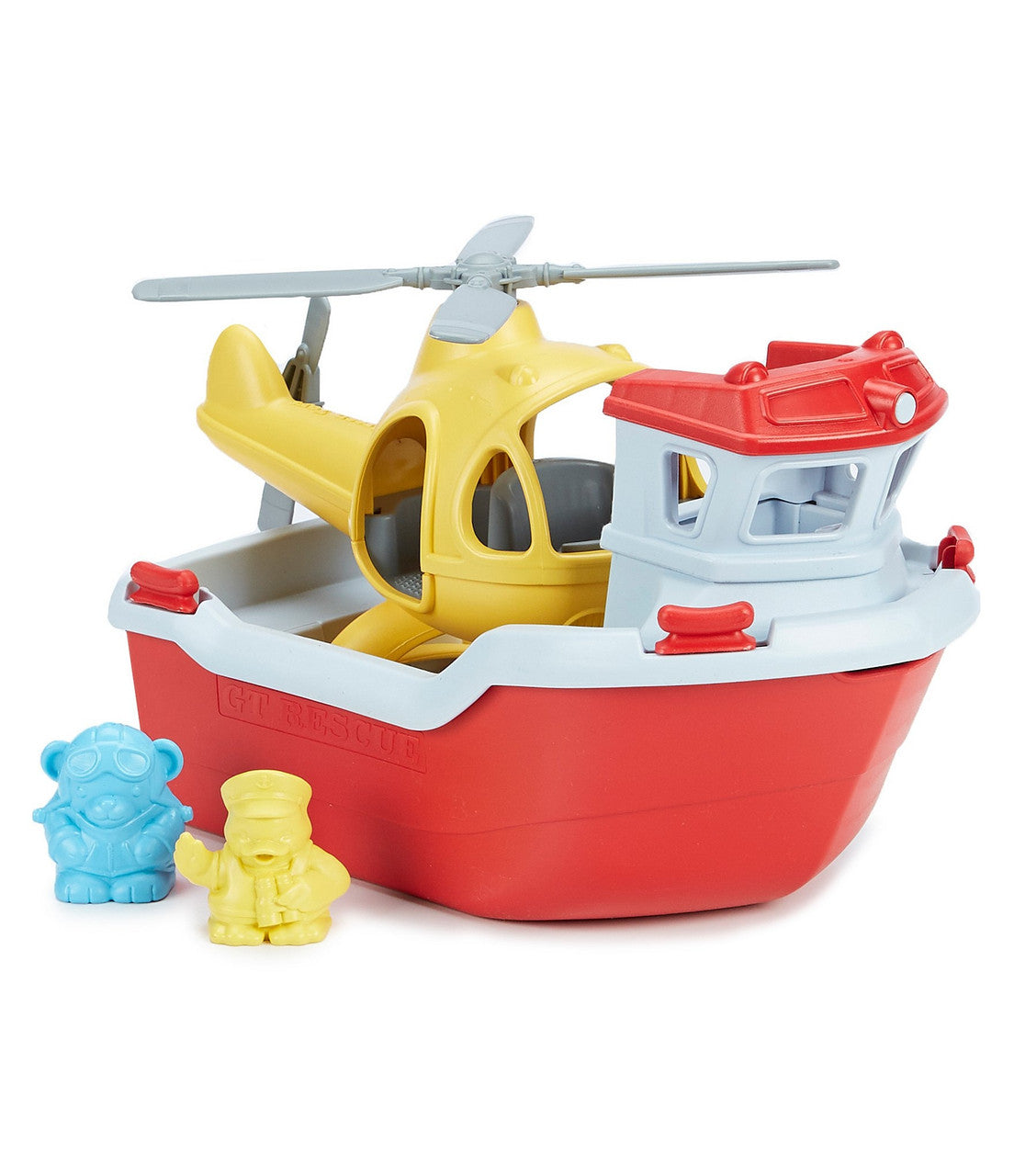 Green Toys - Rescue Boat and Helicopter