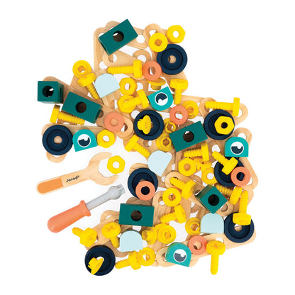 Janod - Bricokids DIY Construction Kit 100pc
