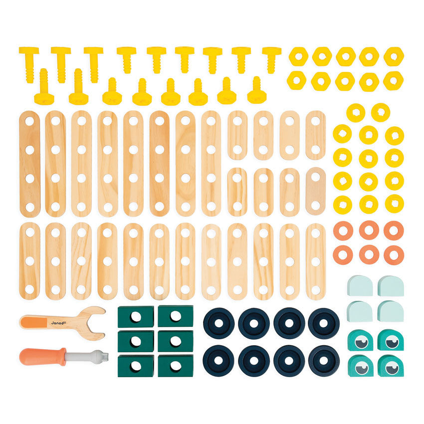 Janod - Bricokids DIY Construction Kit 100pc