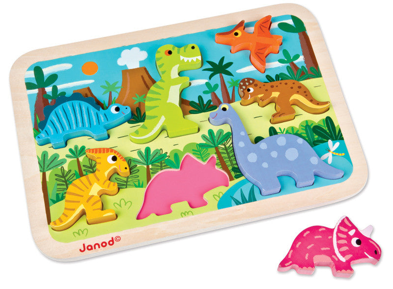 Janod - Dinosaur Chunky Puzzle
