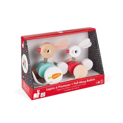 Janod Pull Along Rabbits