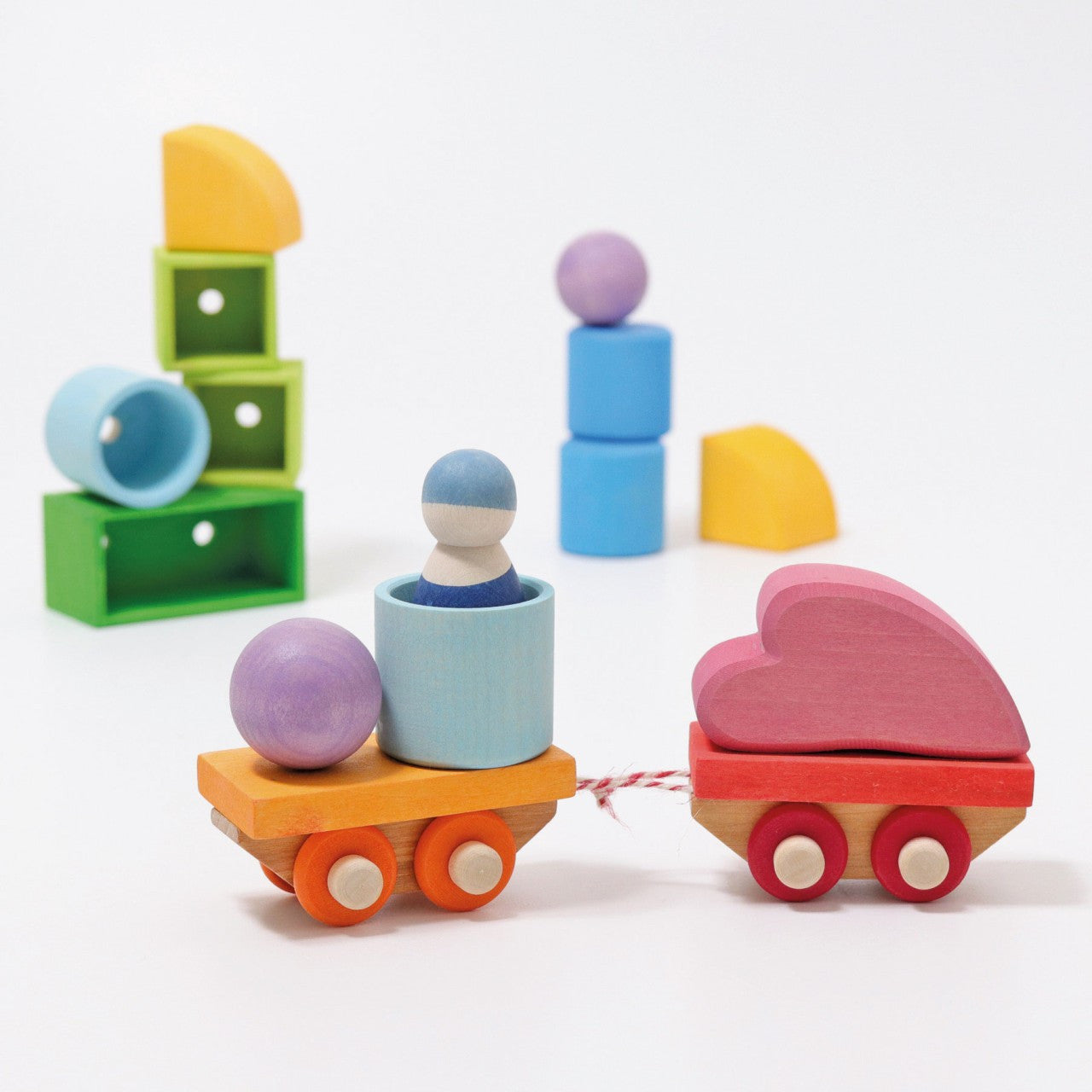 Grimm’s Wooden Train Building Set