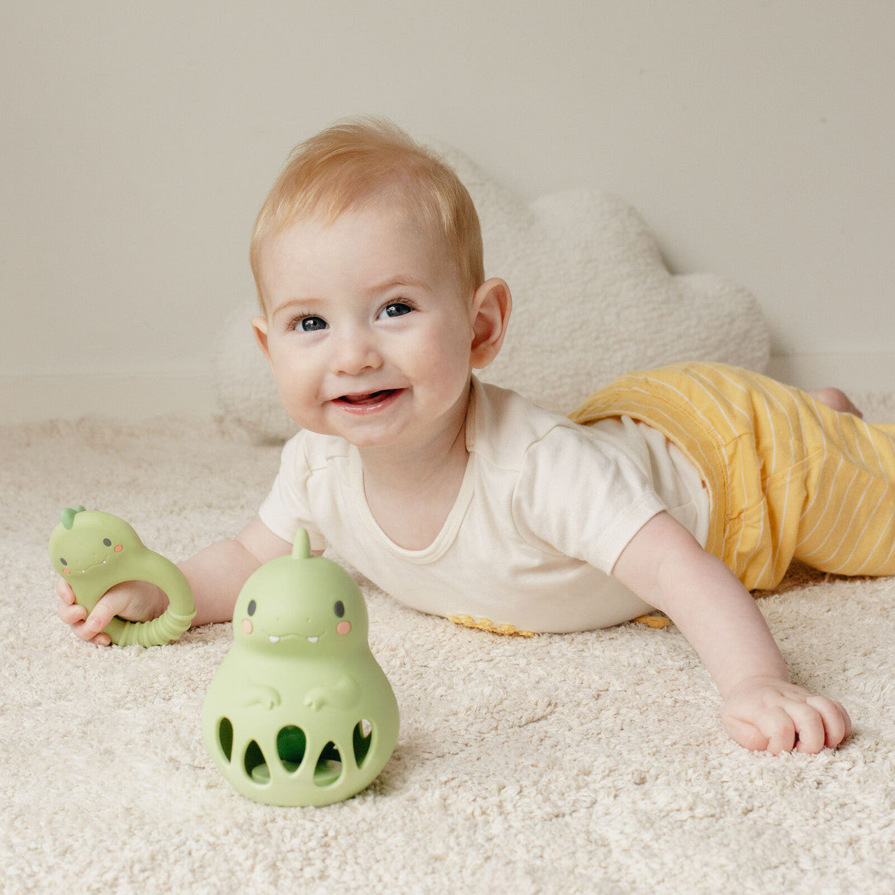Tiger Tribe - Silicone Rattle - Dino