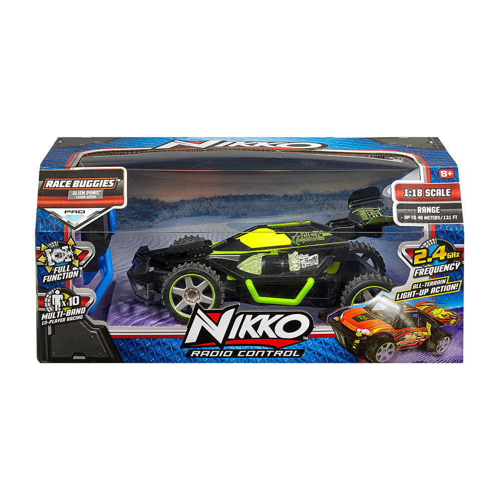 Nikko Race Buggies - Alien Panic Green RC Car 23cm