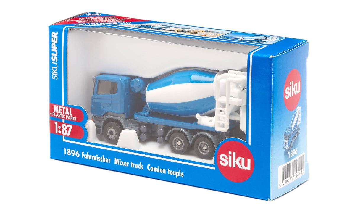 Siku - 1896 - Cement Mixer – 1:87 Scale - Blue