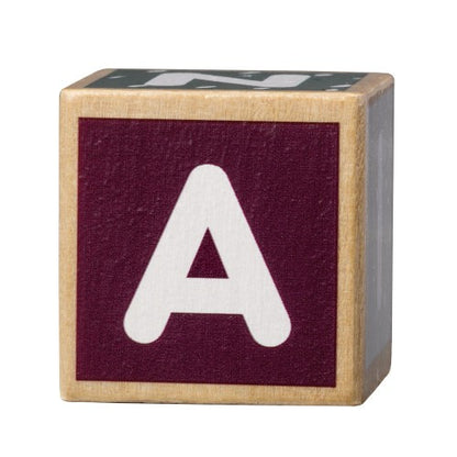 Micki Senses - Wooden Letters and Numbers Building Blocks 36 pcs
