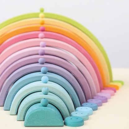 Grimm’s 120 Small Pastel Wooden Beads
