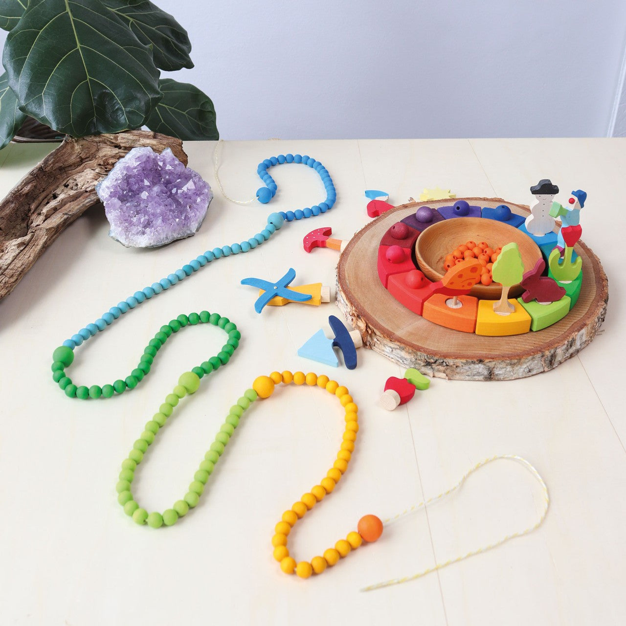 Grimm’s 480 Small Wooden Beads