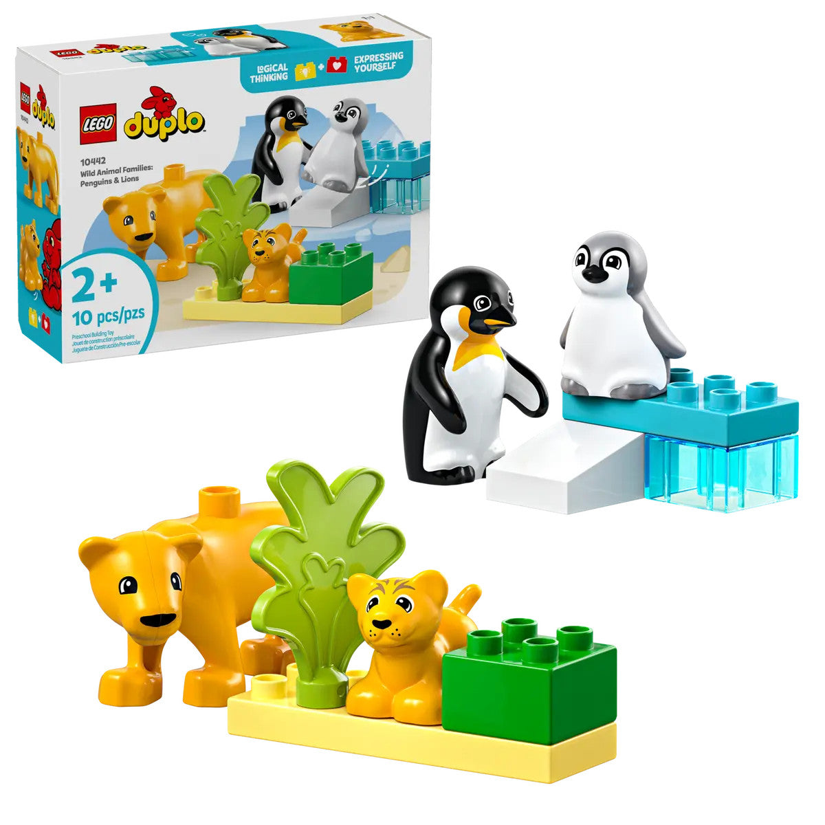 LEGO® DUPLO® - Wild Animal Families: Penguins & Lions 10442