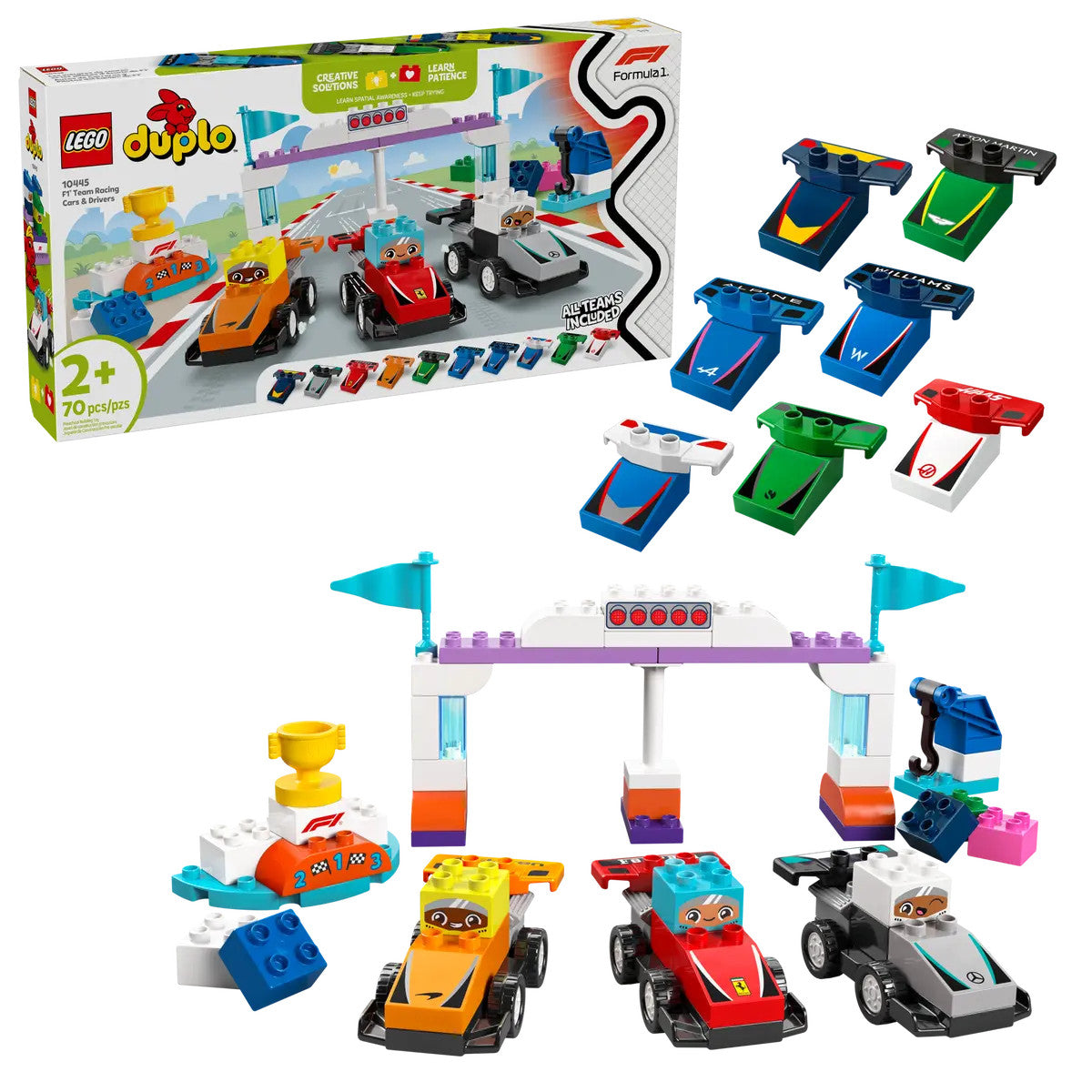 LEGO® DUPLO® - F1® Team Race Cars & Drivers 10445