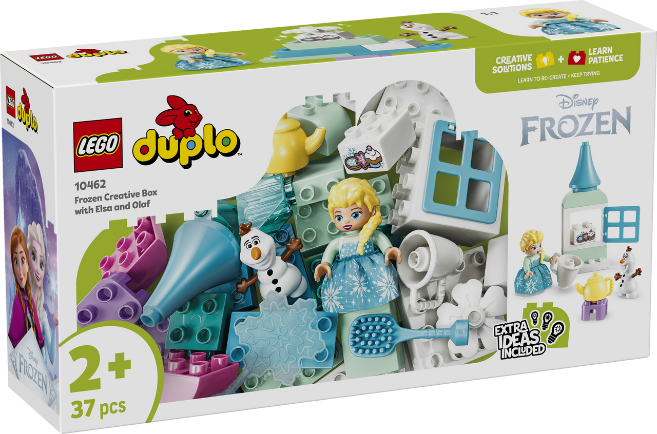 LEGO DUPLO Disney Frozen Creative Box with Elsa and Olaf 10462 featuring Elsa, Olaf and colourful toddler-friendly building bricks