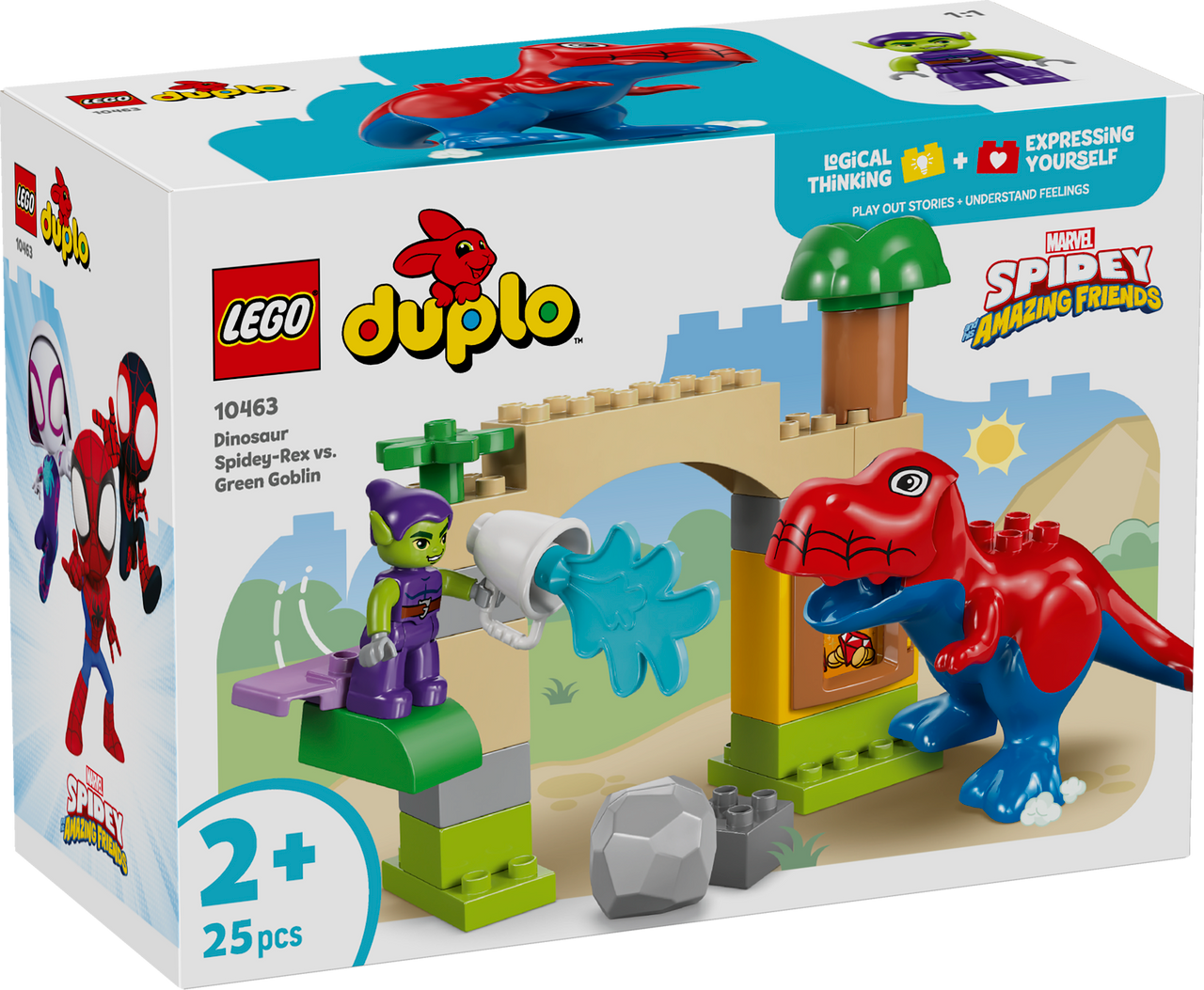 LEGO® DUPLO® Marvel - Dinosaur Spidey-Rex vs. Green Goblin 10463