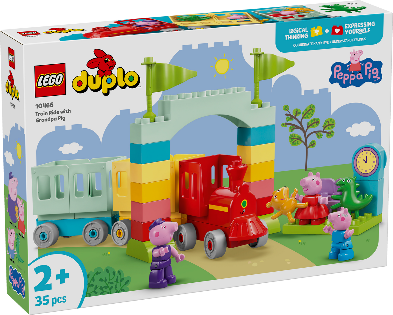 LEGO® DUPLO® Peppa Pig - Train Ride with Grandpa Pig 10466