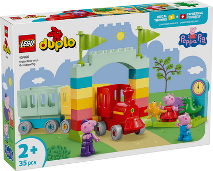 LEGO® DUPLO® Peppa Pig - Train Ride with Grandpa Pig 10466