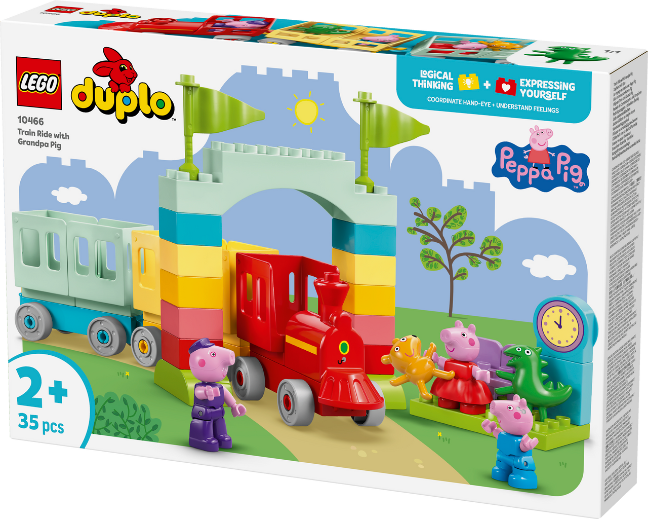 LEGO® DUPLO® Peppa Pig - Train Ride with Grandpa Pig 10466