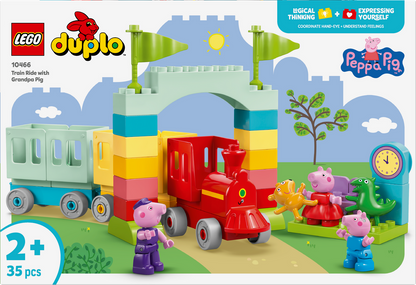 LEGO® DUPLO® Peppa Pig - Train Ride with Grandpa Pig 10466