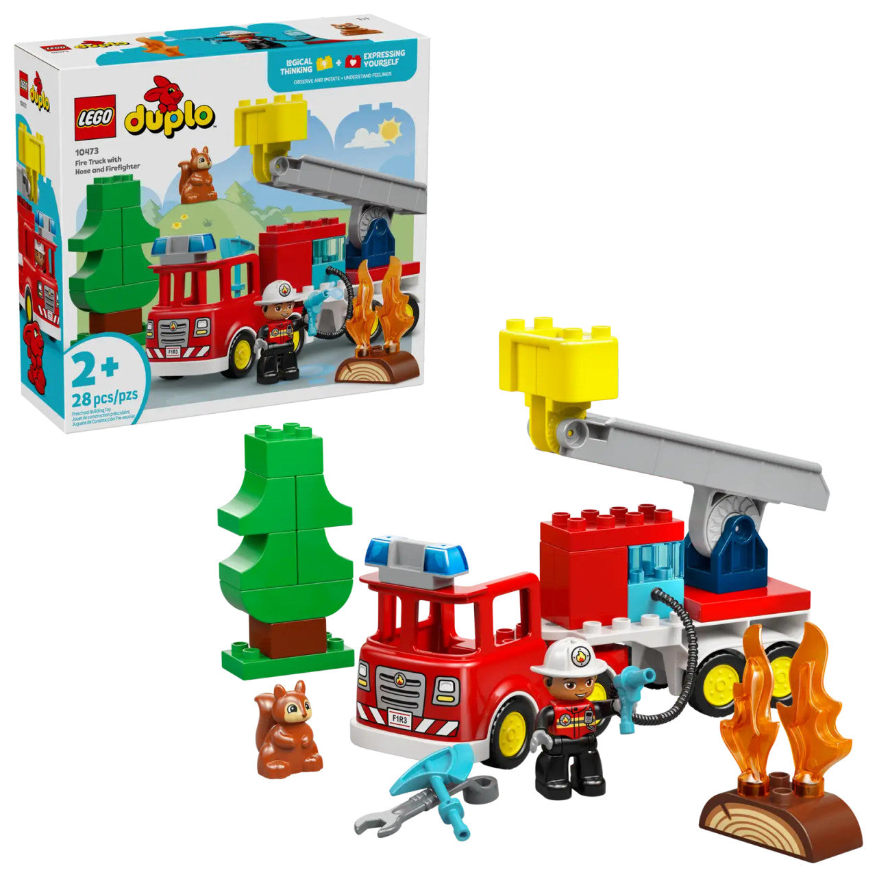 LEGO® DUPLO® - Fire Truck with Hose and Firefighter 10473