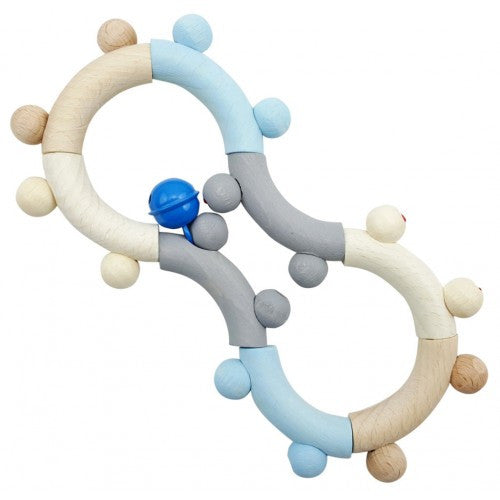 Hess-Spielzeug Rattle Motor Eight - Natural Blue