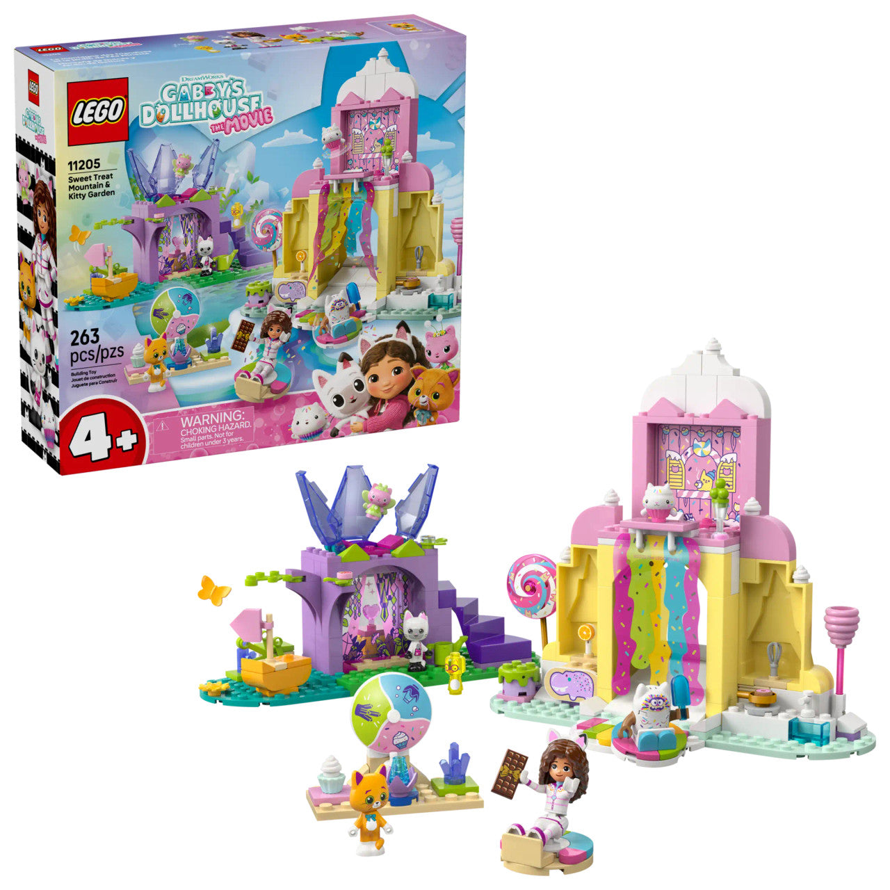 LEGO® Gabby's Dollhouse - Sweet Treat Mountain & Kitty Garden 11205