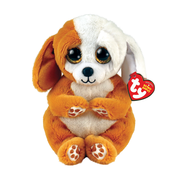Ty Beanie Bellies Regular - Ruggles the Brown & White Dog