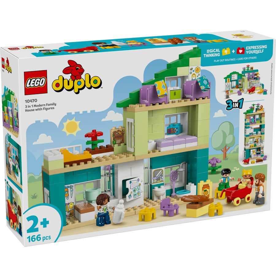 LEGO® DUPLO® - 3 in 1 Modern Family House with Figures 10470