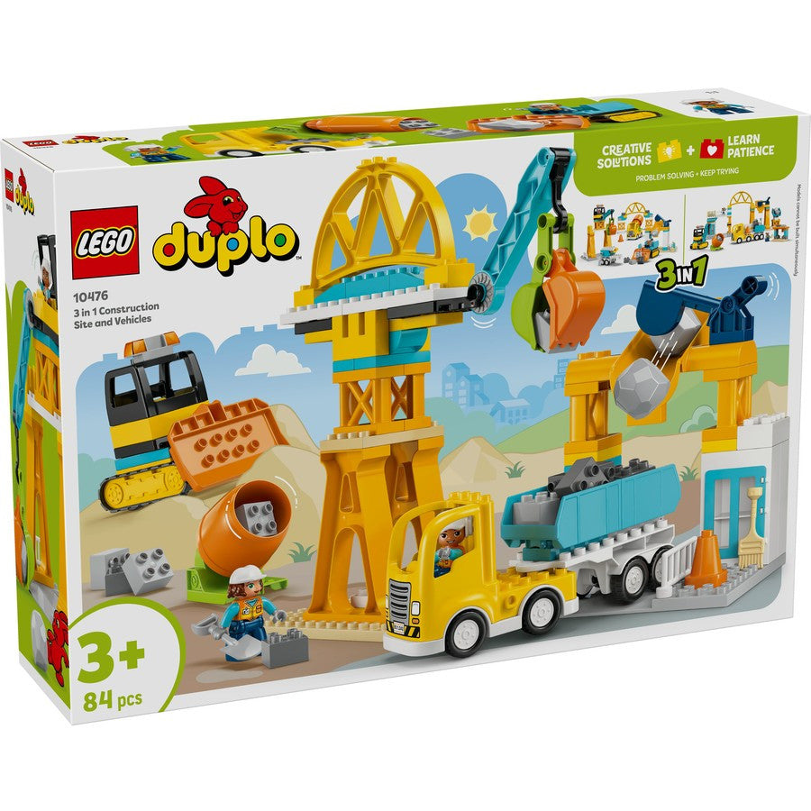 LEGO® DUPLO® - 3 in 1 Construction Site and Vehicles 10476