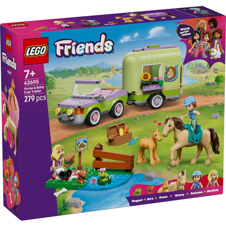 LEGO® Friends - Horse & Baby Foal Trailer 42695