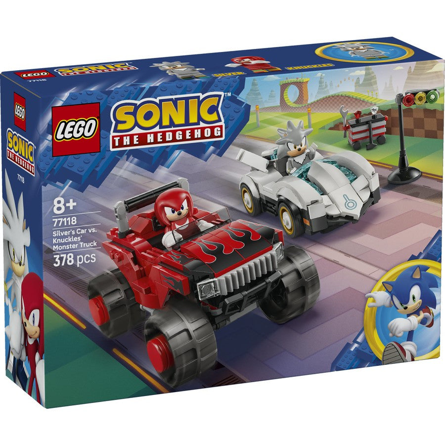LEGO® Sonic the Hedgehog™ - Silver's Car vs. Knuckles' Monster Truck 77118