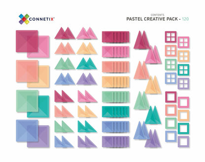 Connetix - Pastel Creative Pack 120pc