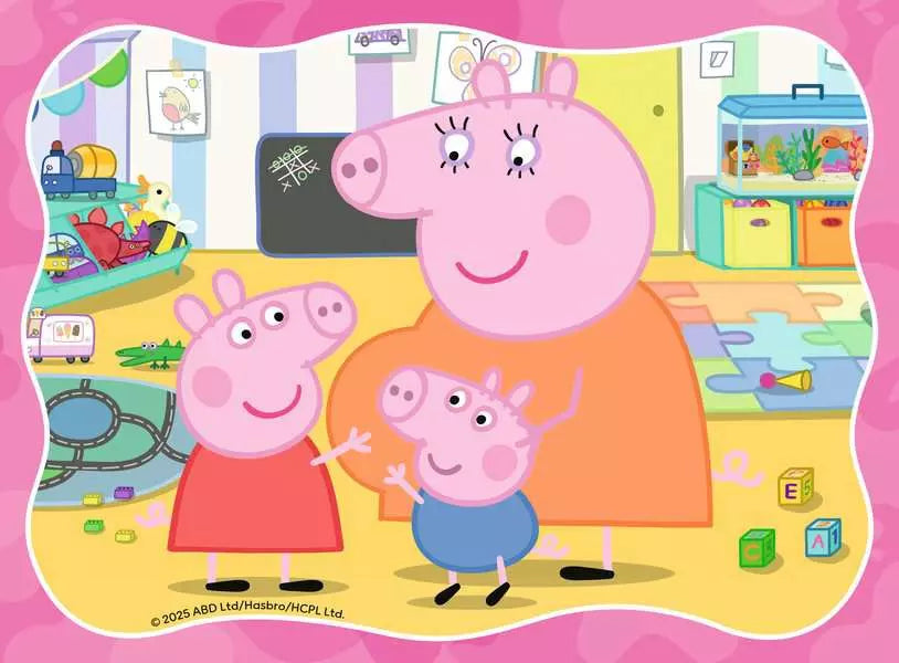 Ravensburger - 4 in a Box - Peppa Pig Family & Friends Puzzle - 12, 16, 20, 24pc Puzzles