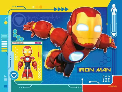 Ravensburger - 4 in a Box - Marvel Iron Man & His Awesome Friends 4 in a Box 12, 16, 20, 24pc Puzzles