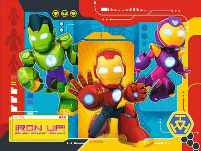 Ravensburger - 4 in a Box - Marvel Iron Man & His Awesome Friends 4 in a Box 12, 16, 20, 24pc Puzzles
