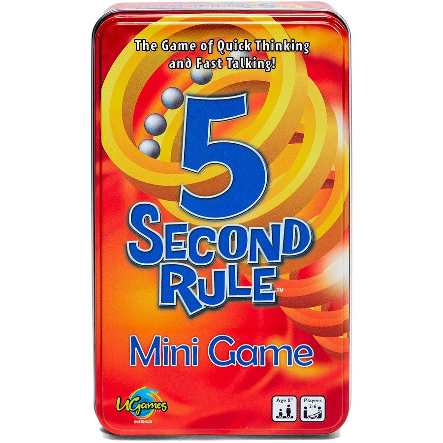 5 Second Rule Board Game in Tin