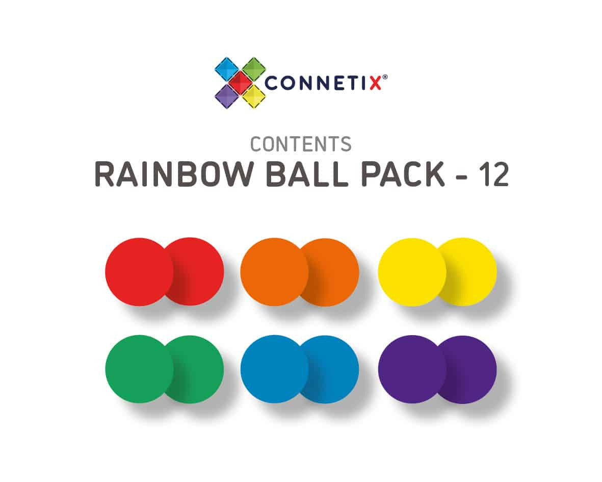 Connetix - Rainbow Ball Pack 12pc
