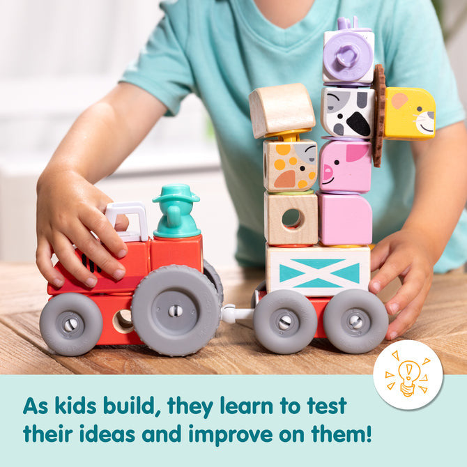 Melissa & Doug - Blockables™ Farm Play Set