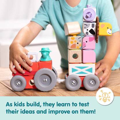 Melissa & Doug - Blockables™ Farm Play Set