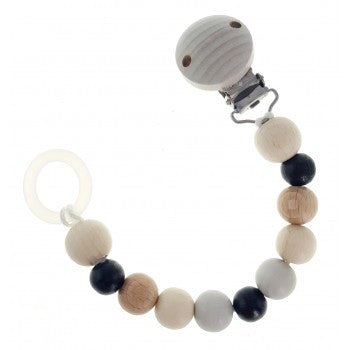 Hess-Spielzeug - Soother Chain Natural Black