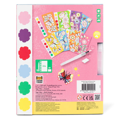 Tiger Tribe Paint-a-Picture Set: Butterflies & Flowers