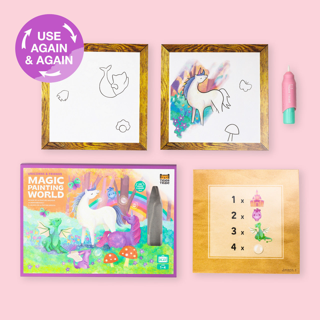 Tiger Tribe Magic Painting World - Unicorn And Friends