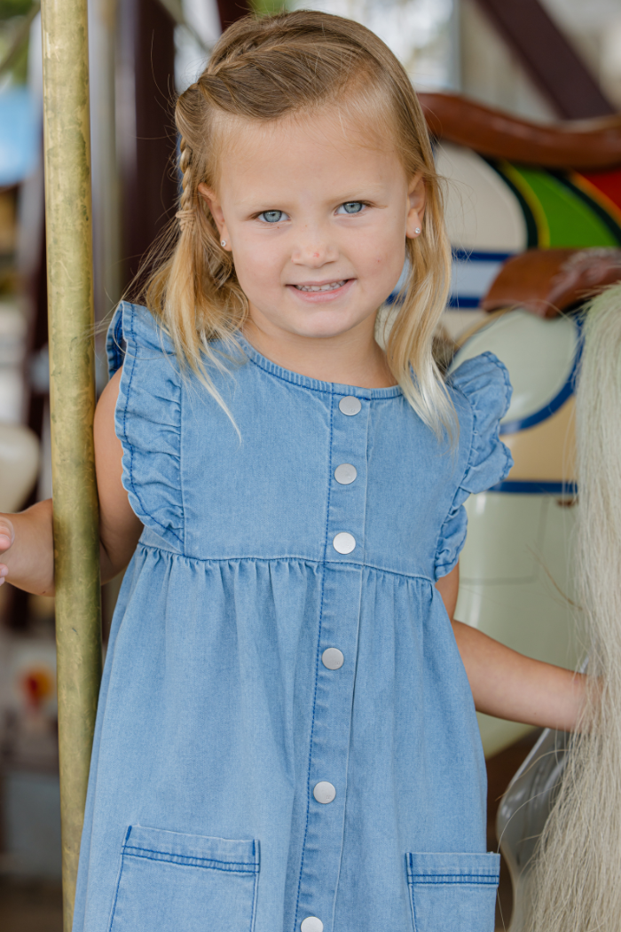 Milky - Denim Frill Dress